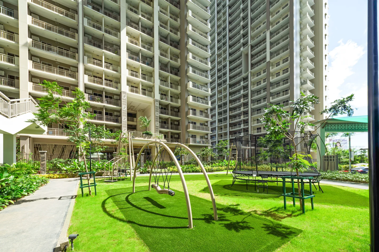 The children's play area at Allegra Garden Place