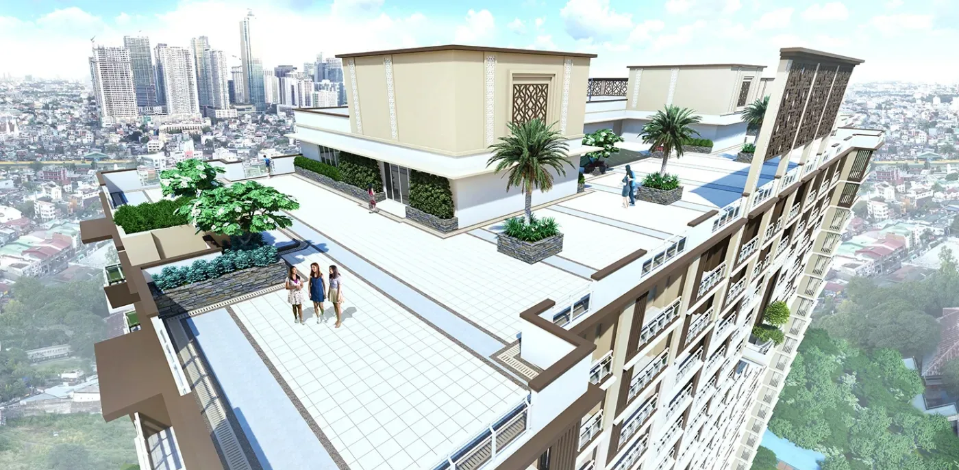The sky promenade at Allegra Garden Place