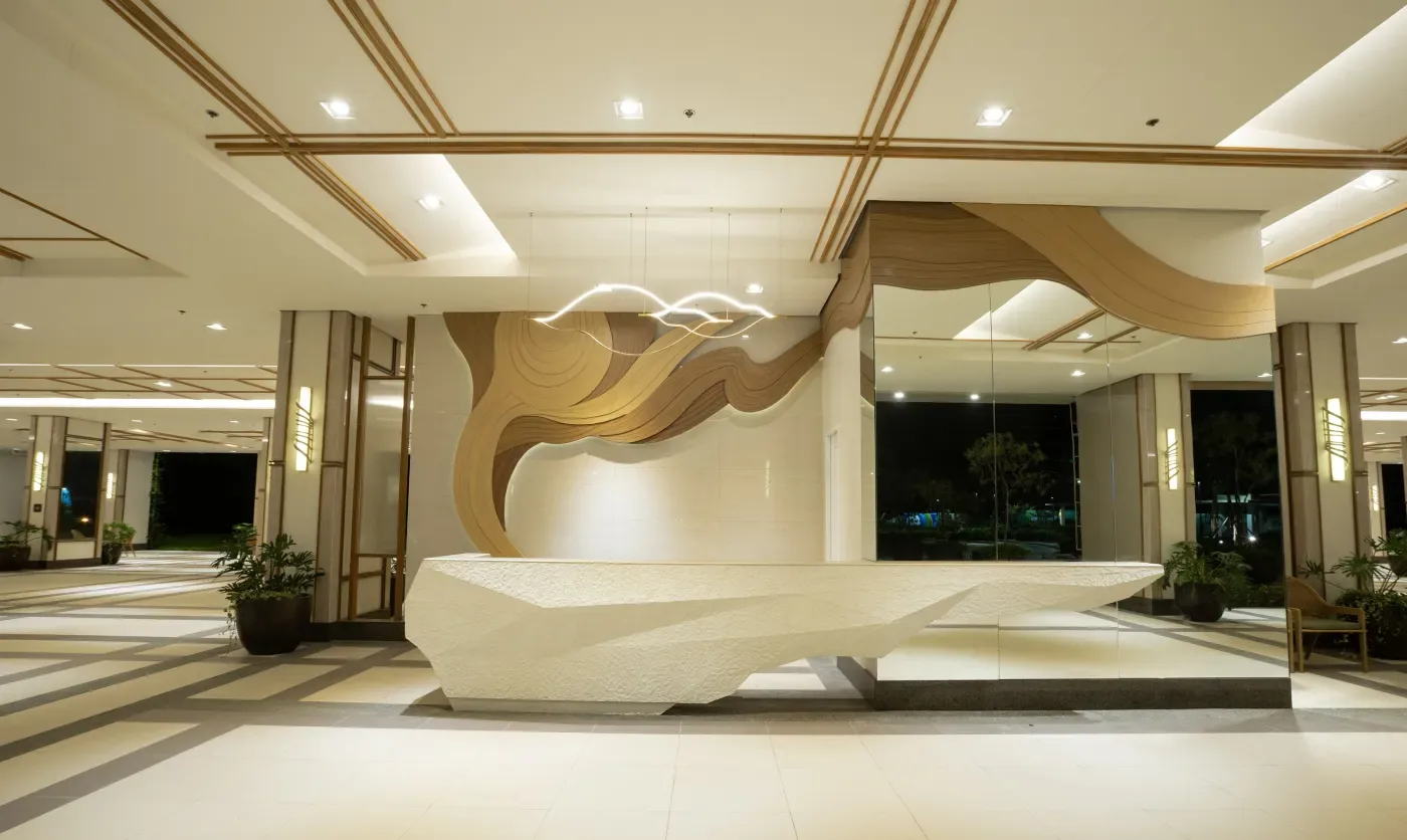 Reception lobby at Alder Residences