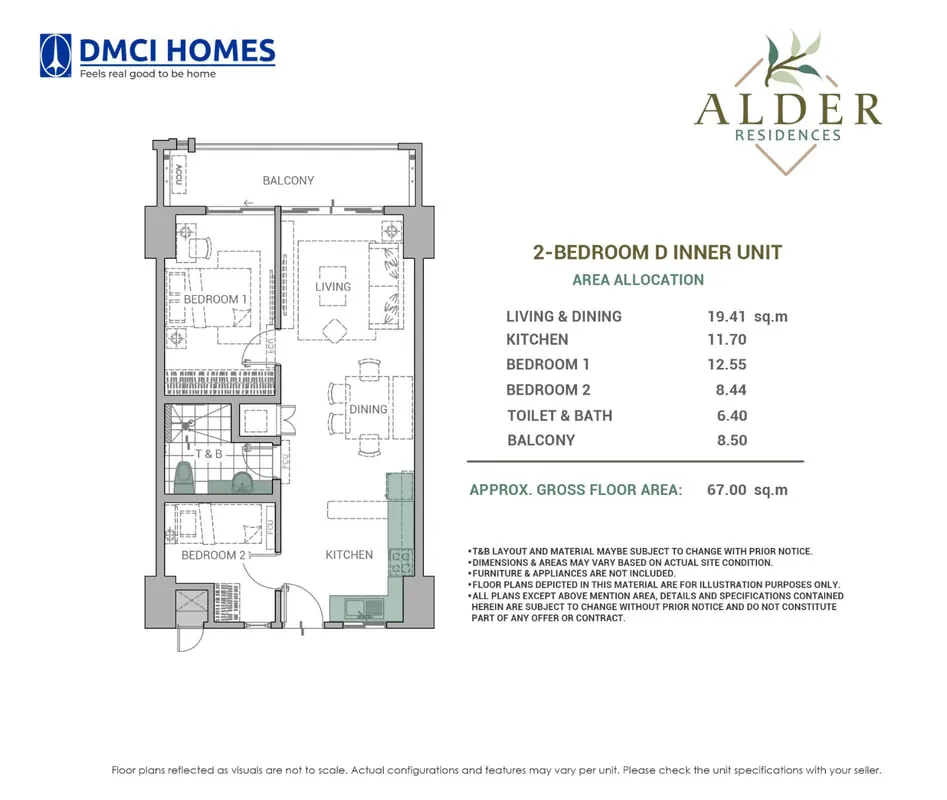 Alder Residences Units 1514 and 1515 — two separate 2BR resale options, Taguig