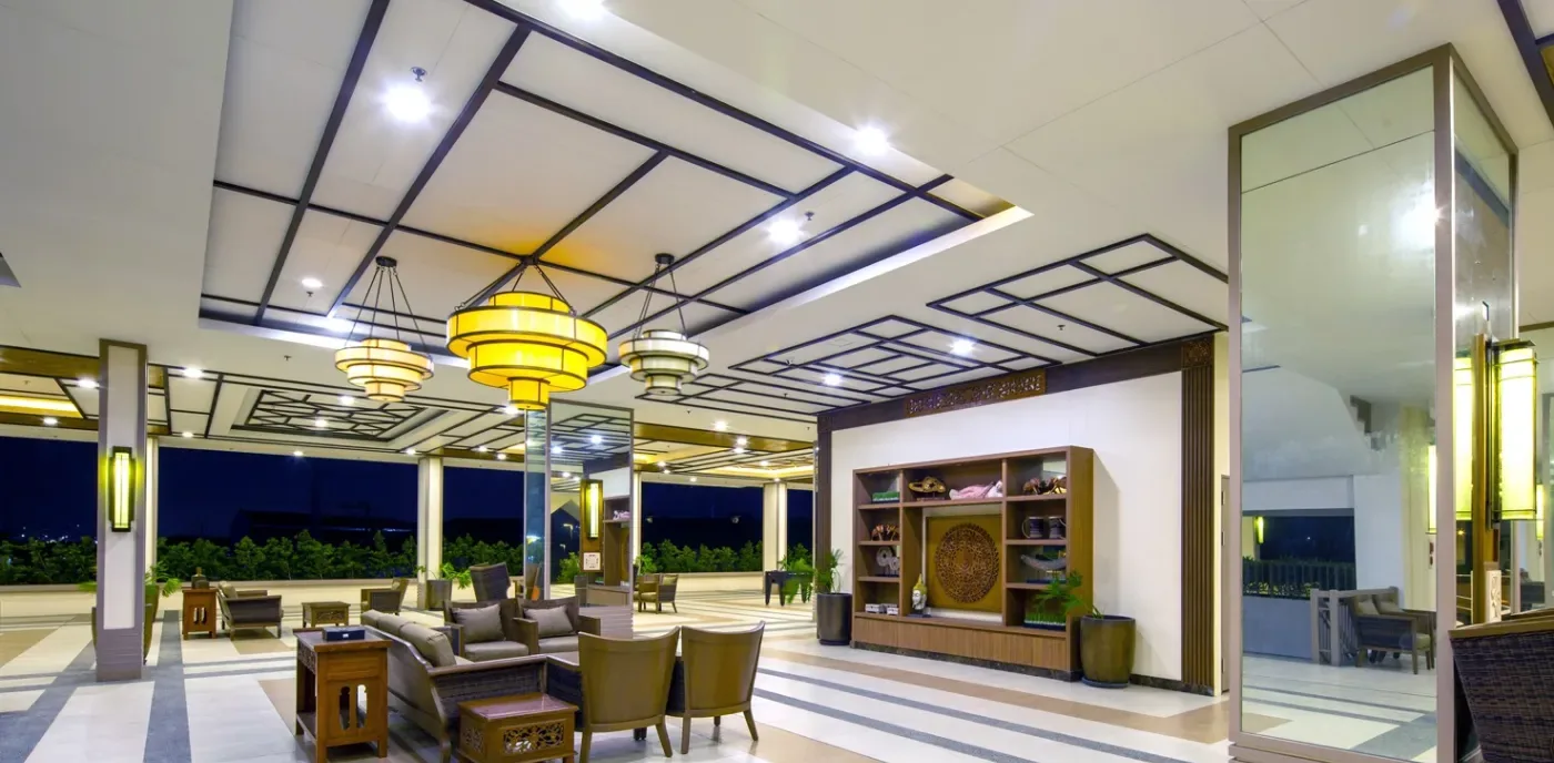 Open lounge pavilion at Alea Residences
