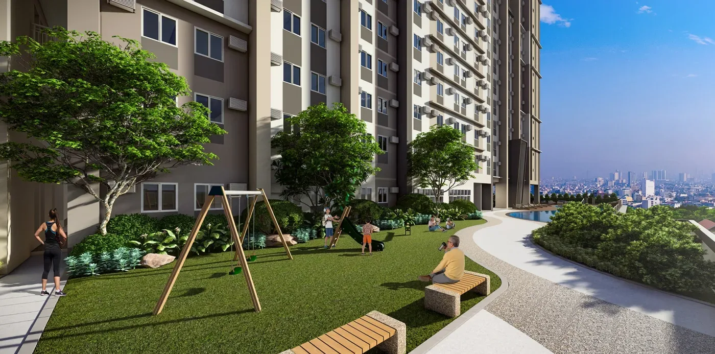 The children's play area at Anissa Heights