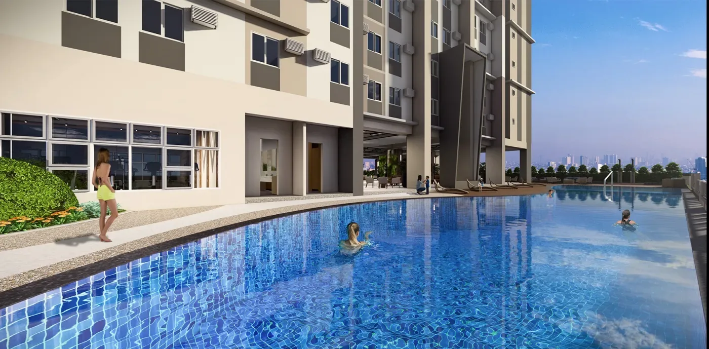 The leisure pool at Anissa Heights, Pasay City