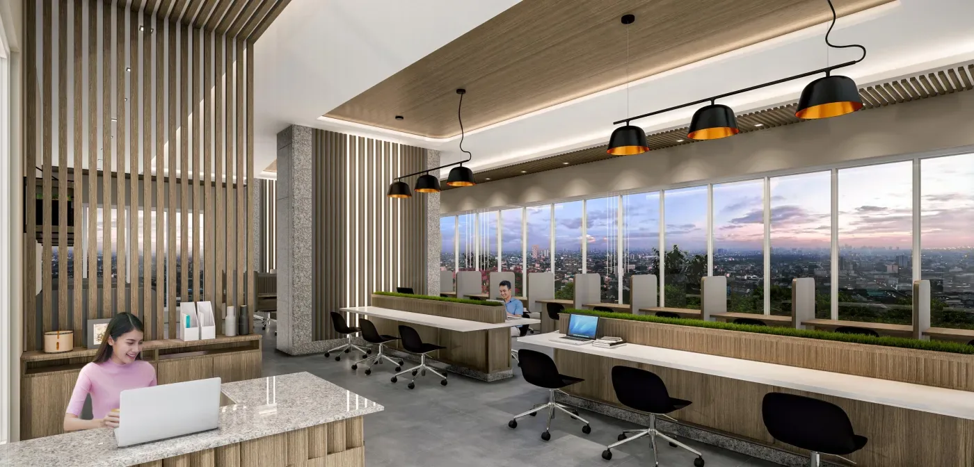 Coworking space at The Calinea Tower
