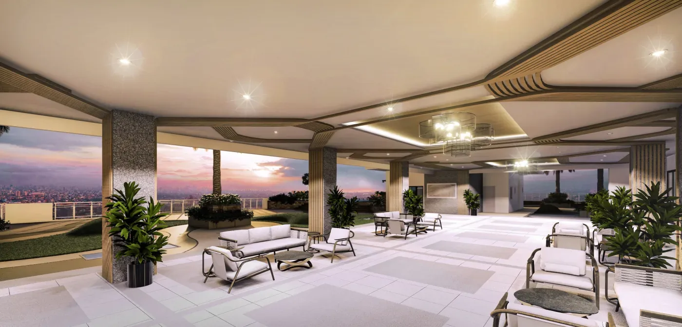 Rooftop sky lounge at The Calinea Tower
