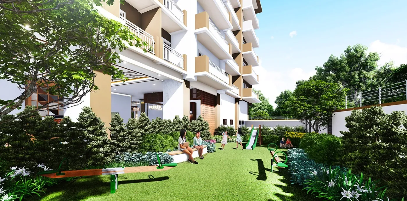 Children's play area at Cameron Residences