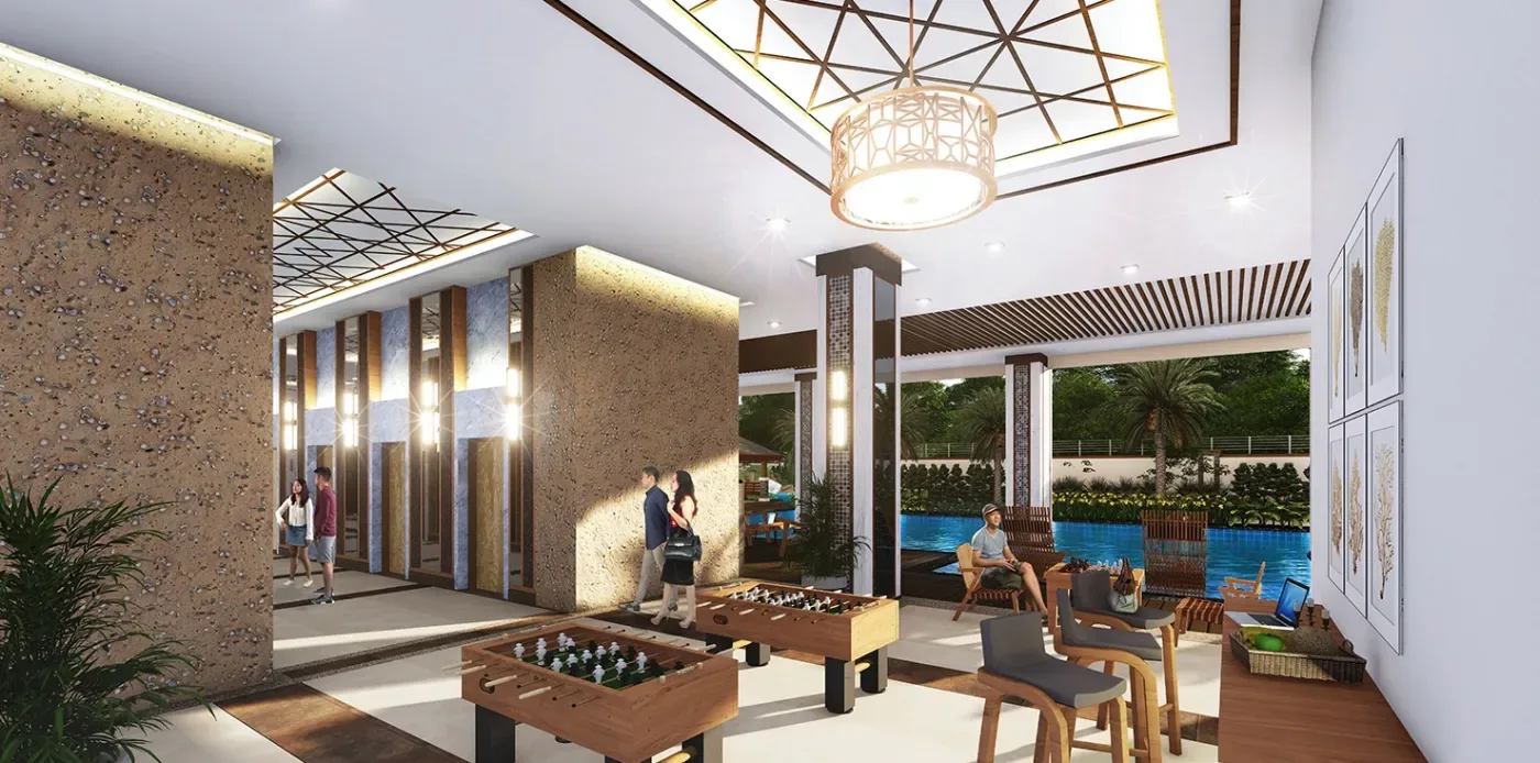 Game area at Cameron Residences