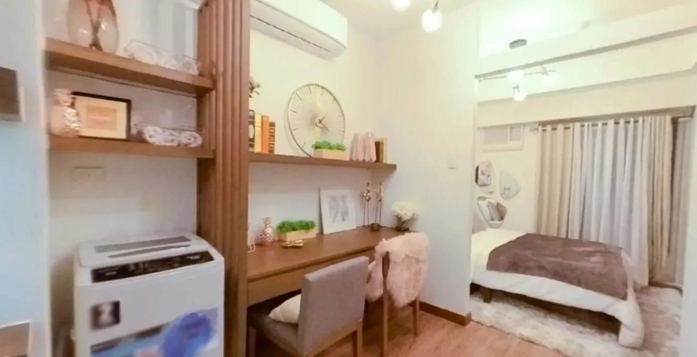 One-bedroom model unit interior at Cameron Residences
