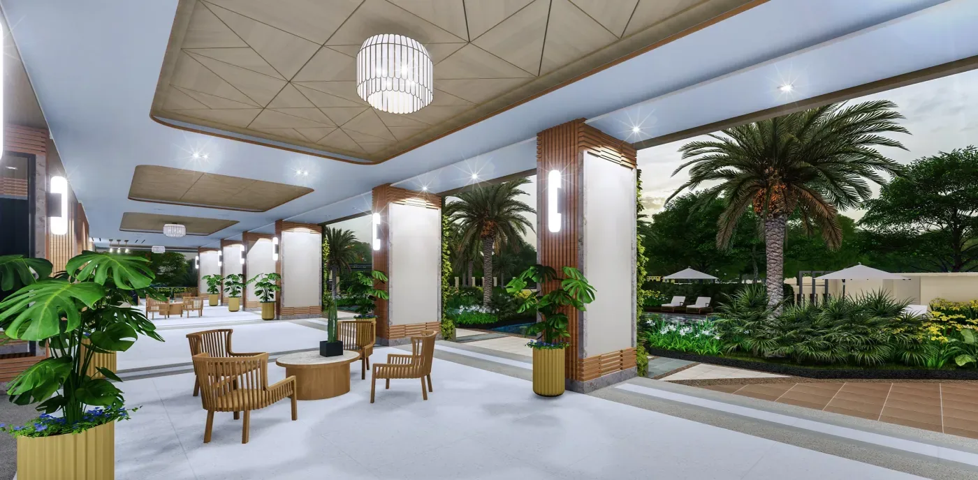 Open lounge at The Erin Heights