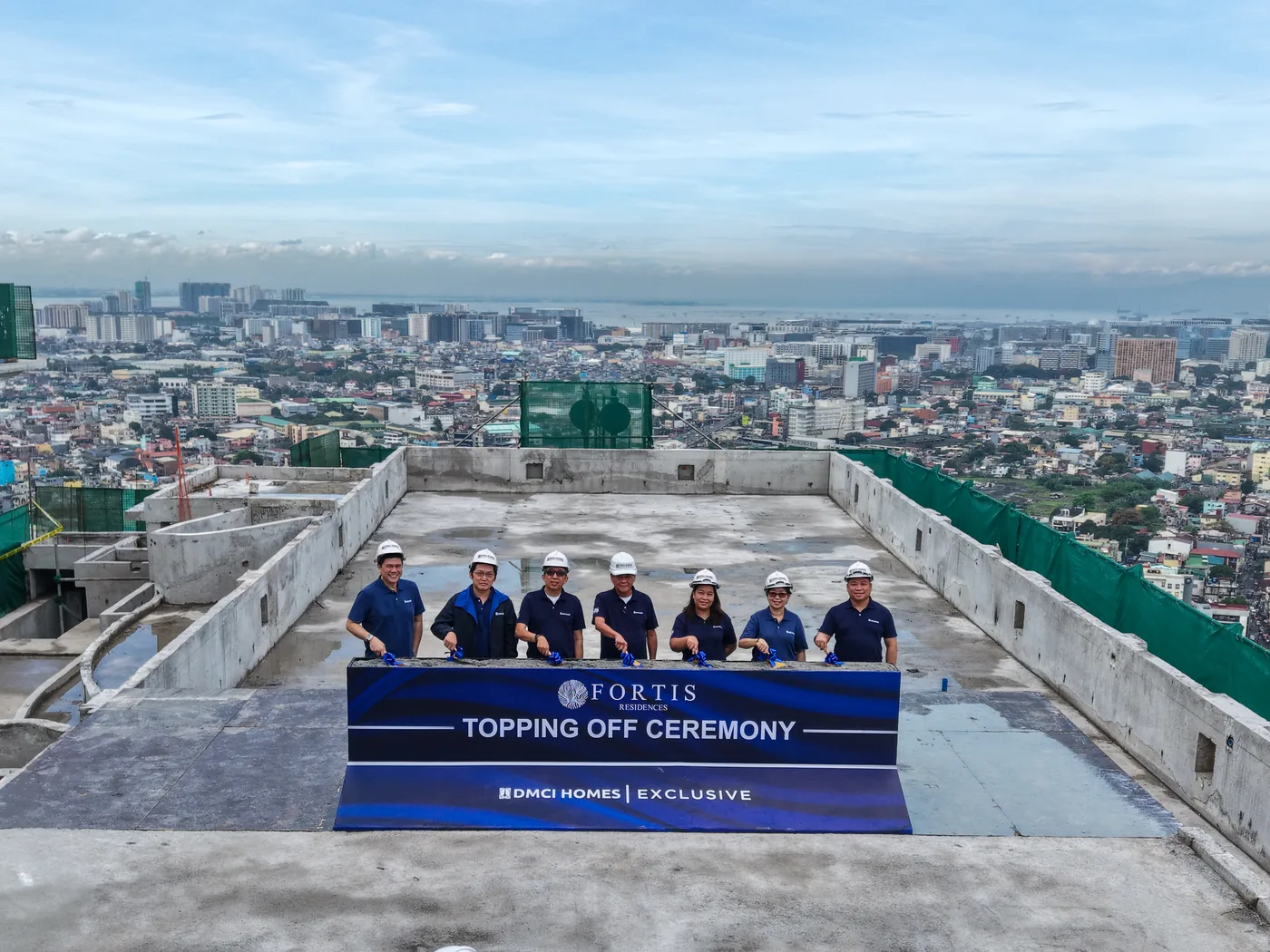 Topping-off ceremony on the Fortis Residences roof deck, DMCI Homes Exclusive