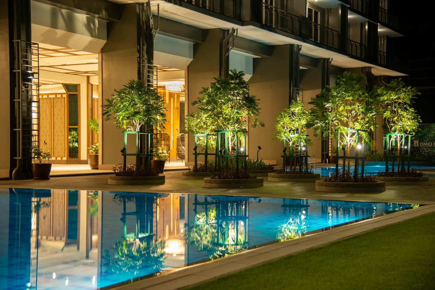 Lap Pool at Night at The Oriana