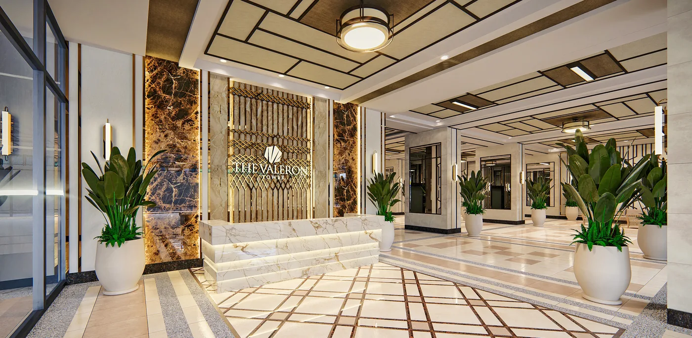 Grand Reception Lobby at The Valeron Tower