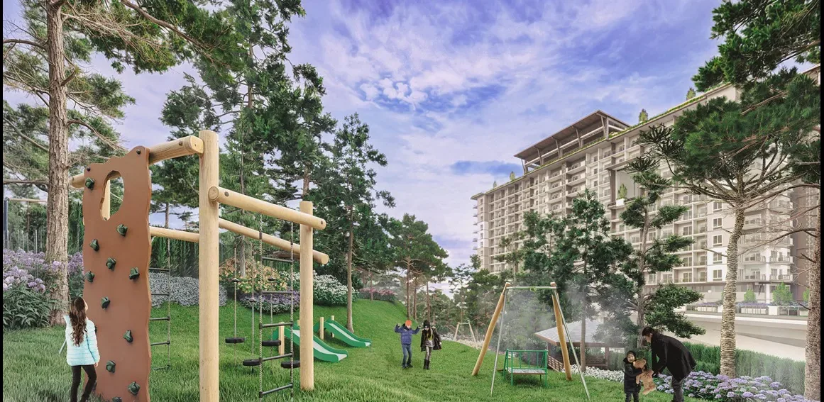 Children's play area at Moncello Crest
