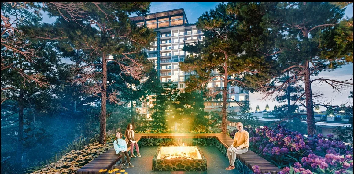 Fire pit terrace at Moncello Crest, Tuba, Benguet