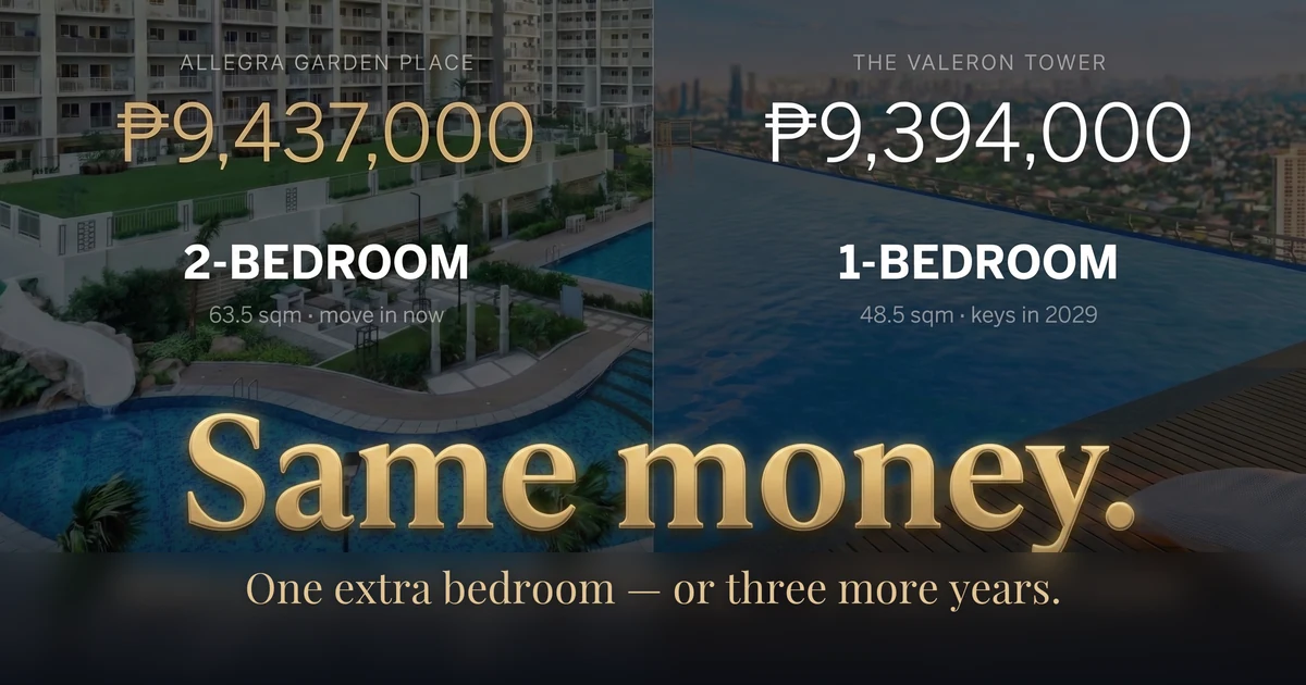 Allegra Garden Place vs The Valeron Tower: Which One Is Yours?
