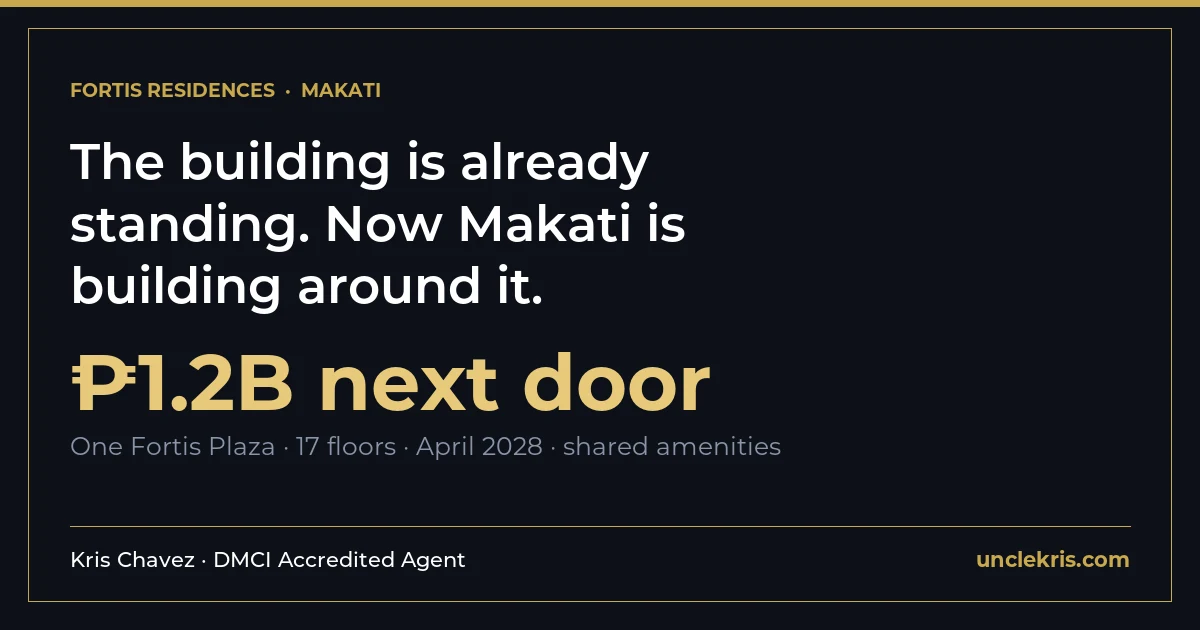 Fortis Is Already Standing. Now DMCI Is Putting ₱1.2 Billion Next Door