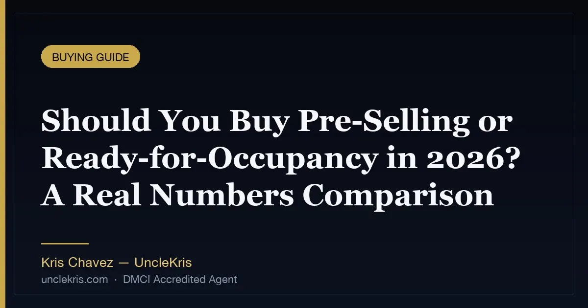 Pre-Selling or RFO: Which One Fits Your Timeline?