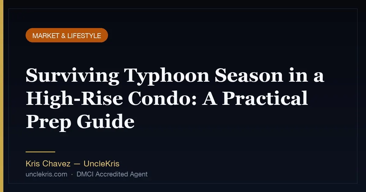 Surviving Typhoon Season in a High-Rise Condo: A Practical Prep Guide
