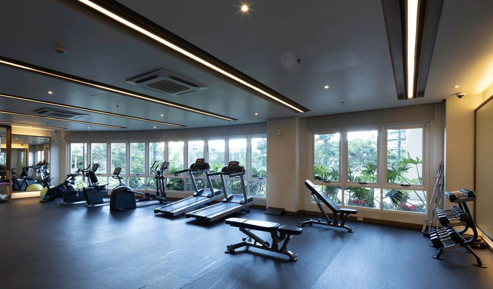 The fitness gym at Prisma Residences