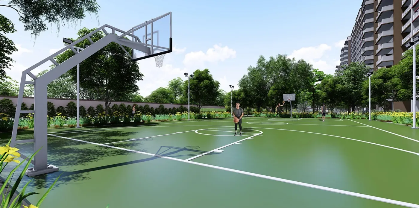 Basketball court at Satori Residences