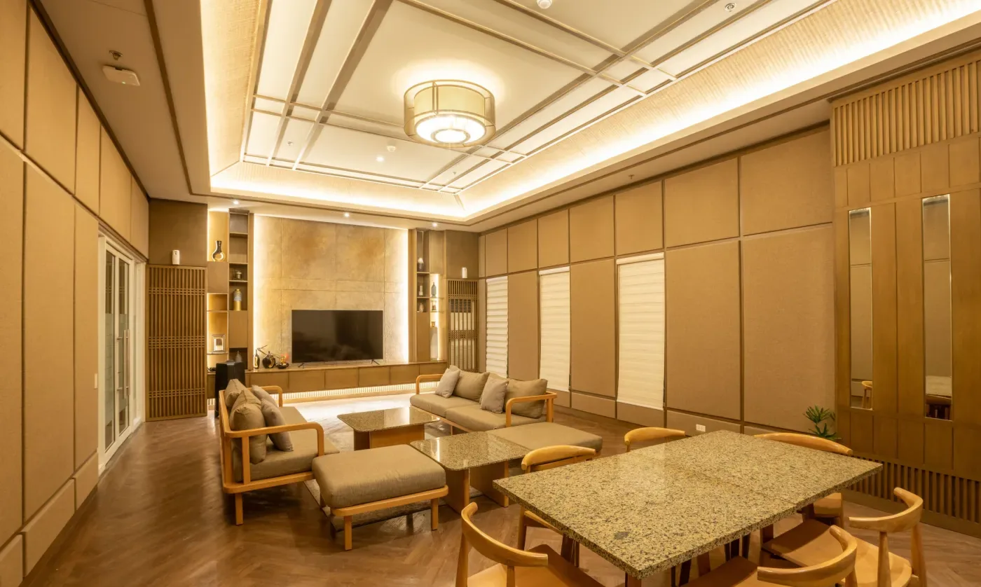 Audio-visual entertainment room at Satori Residences