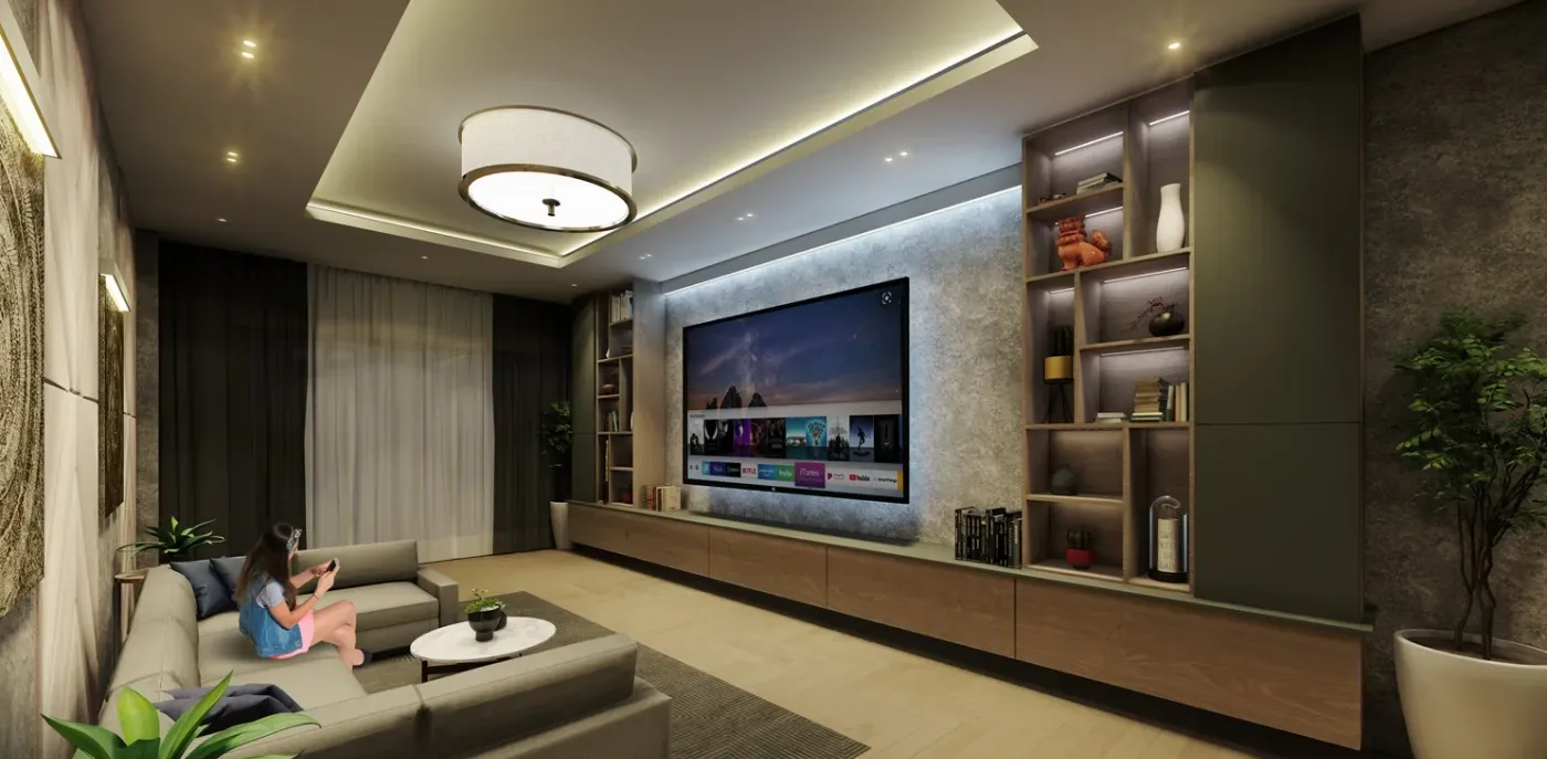 Entertainment room at Sage Residences