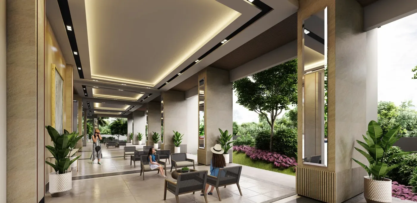 Open lounge at Sage Residences