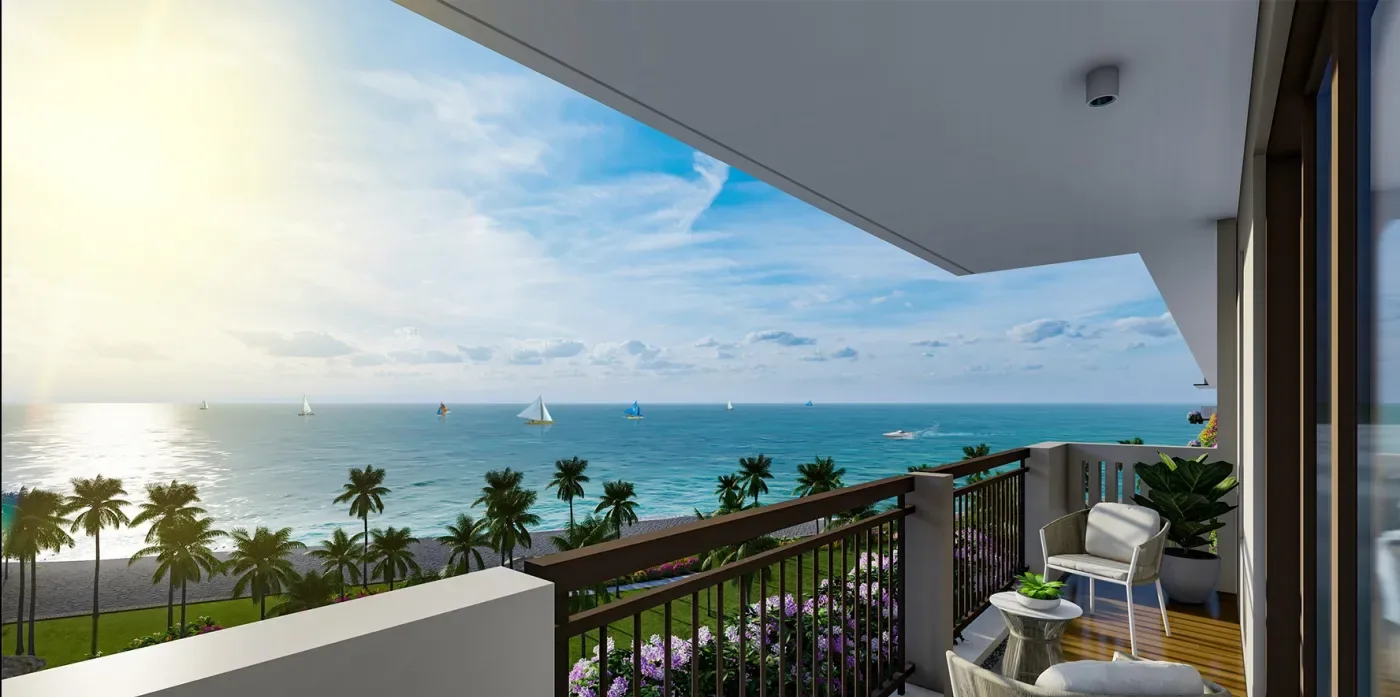 The view from a unit balcony at Solmera Coast