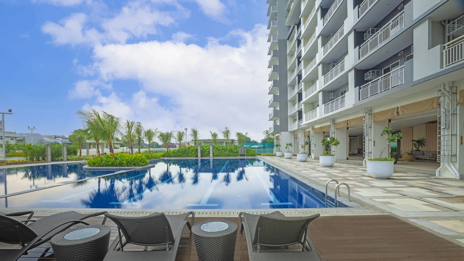 The lap pool at Sonora Garden Residences