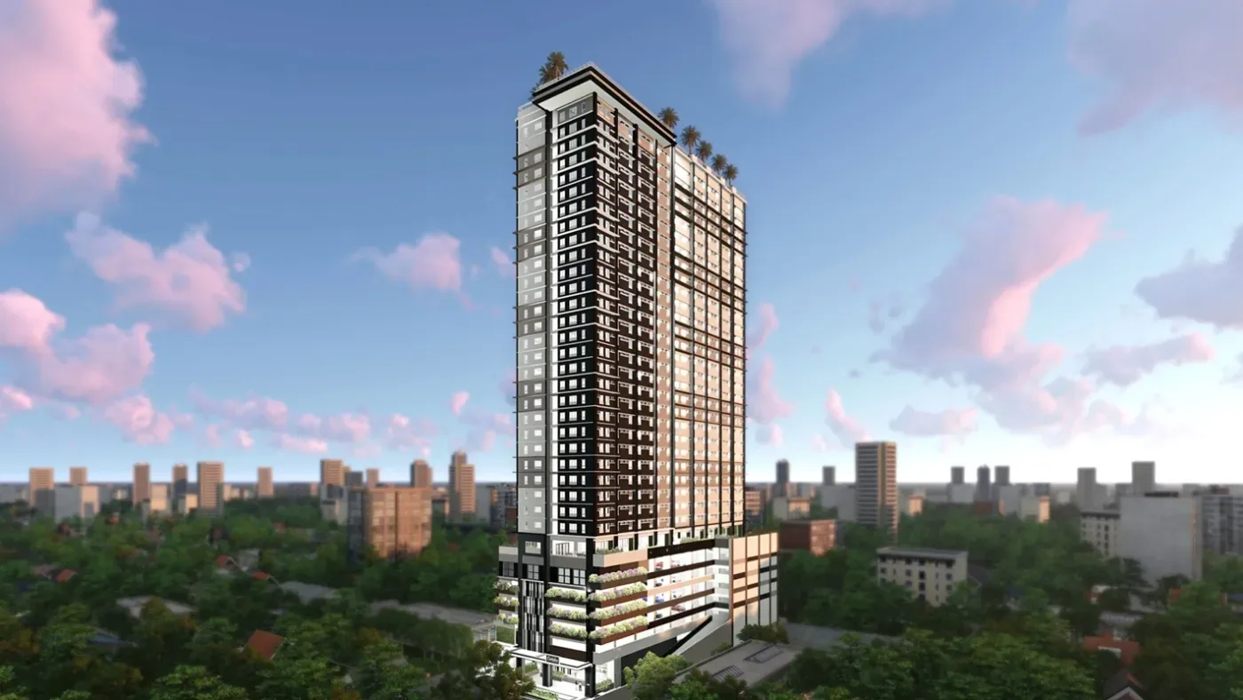 Architectural render of The Camden Place tower