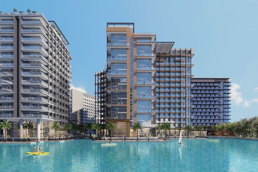Azizi Venice, Dubai South (Madinat Al Mataar), Dubai — developer render