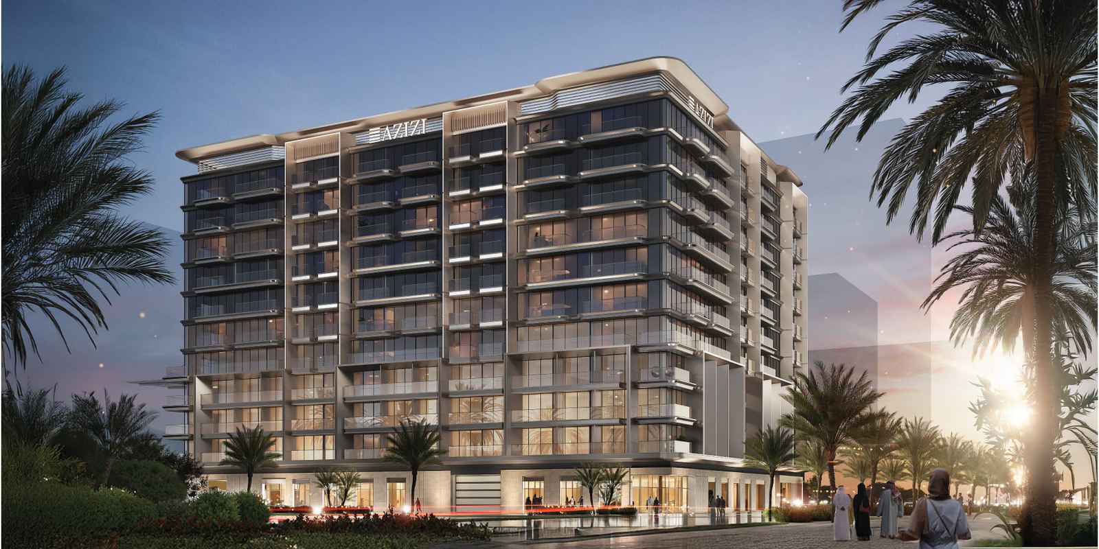 Azizi Wares, Downtown Jebel Ali, Dubai &mdash; render by Azizi Developments