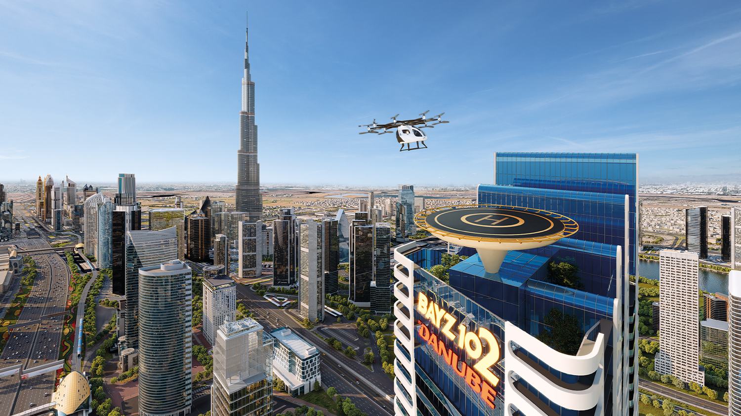 Bayz 102 by Danube — The rooftop helipad