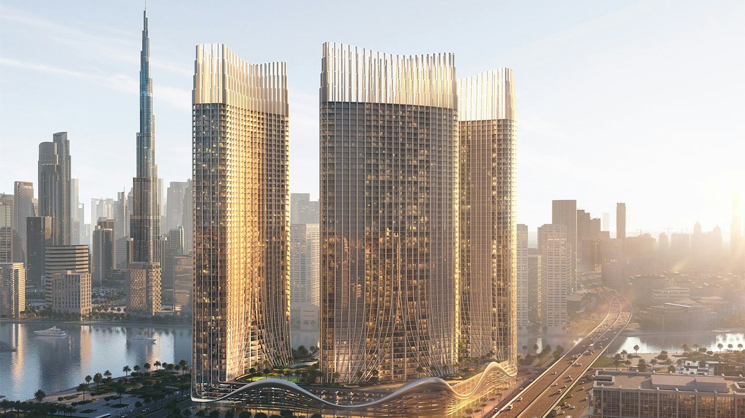Binghatti Sky Rise — Daylight, Burj beyond
