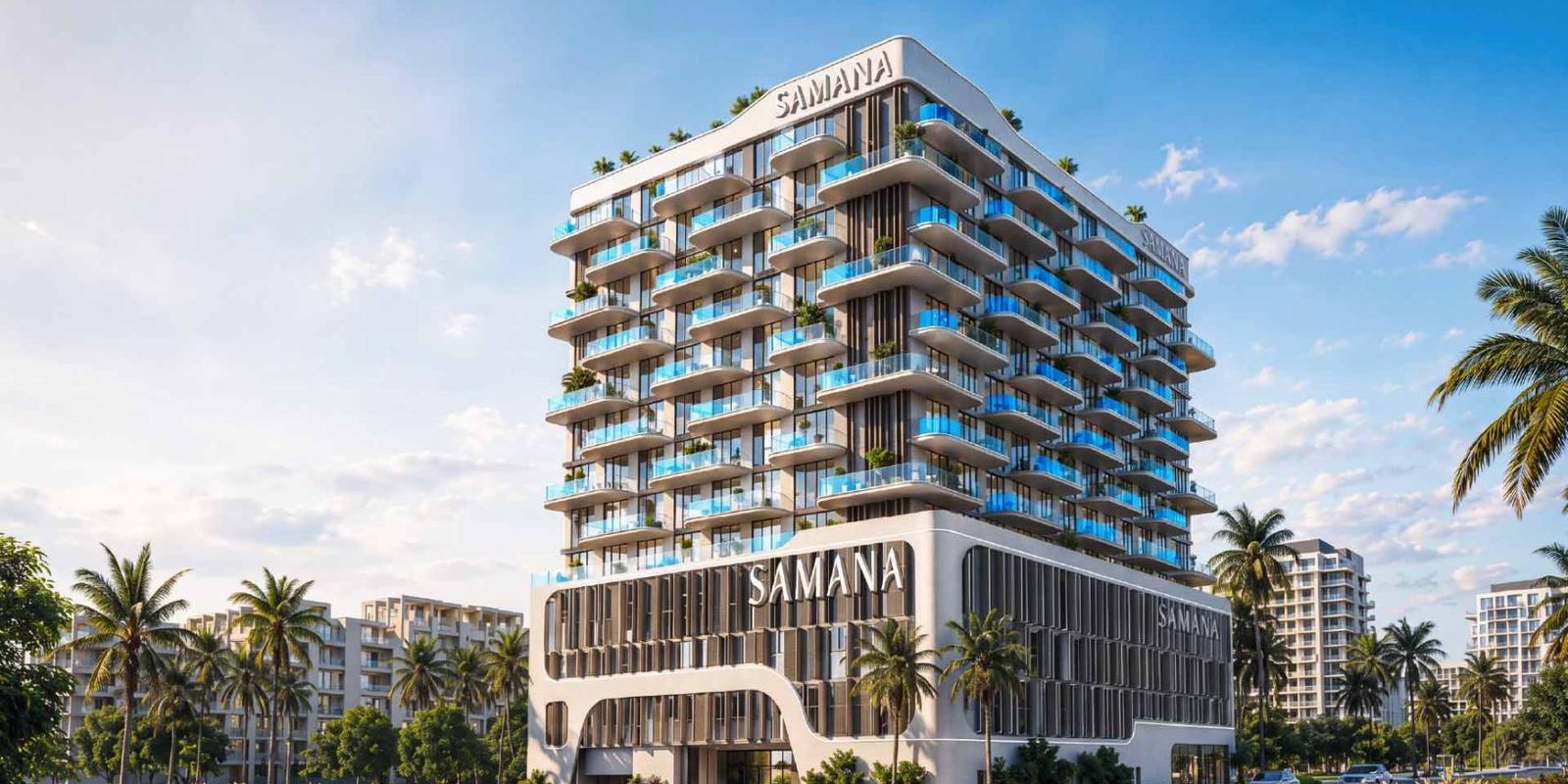 Samana Portside, Downtown Jebel Ali, Dubai — render by Samana Developers