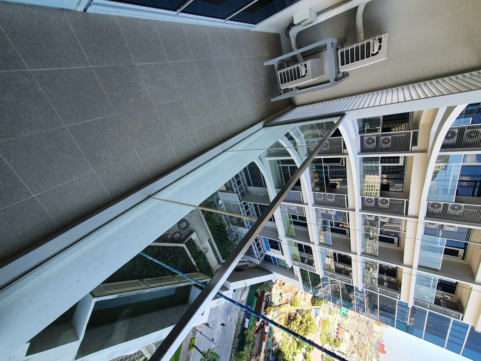 Uptown Parksuites Tower 2 Type U unit — balcony with BGC skyline view